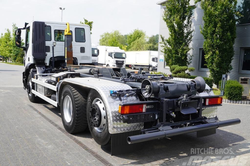 Iveco Stralis 360 E6 6×2 / MARREL 20t hooklift Rol kiper kamioni s kukama za dizanje