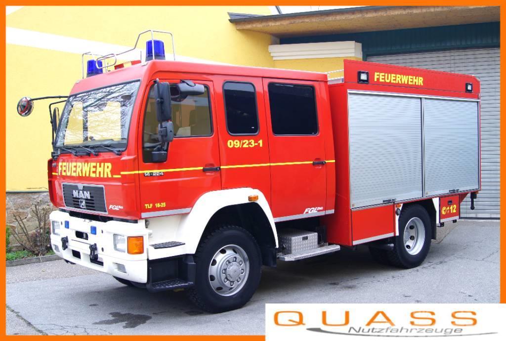 MAN 14.224 L80 4x4 /TÜV/METZ TLF 16/25 Feuerwehr Vatrogasna vozila