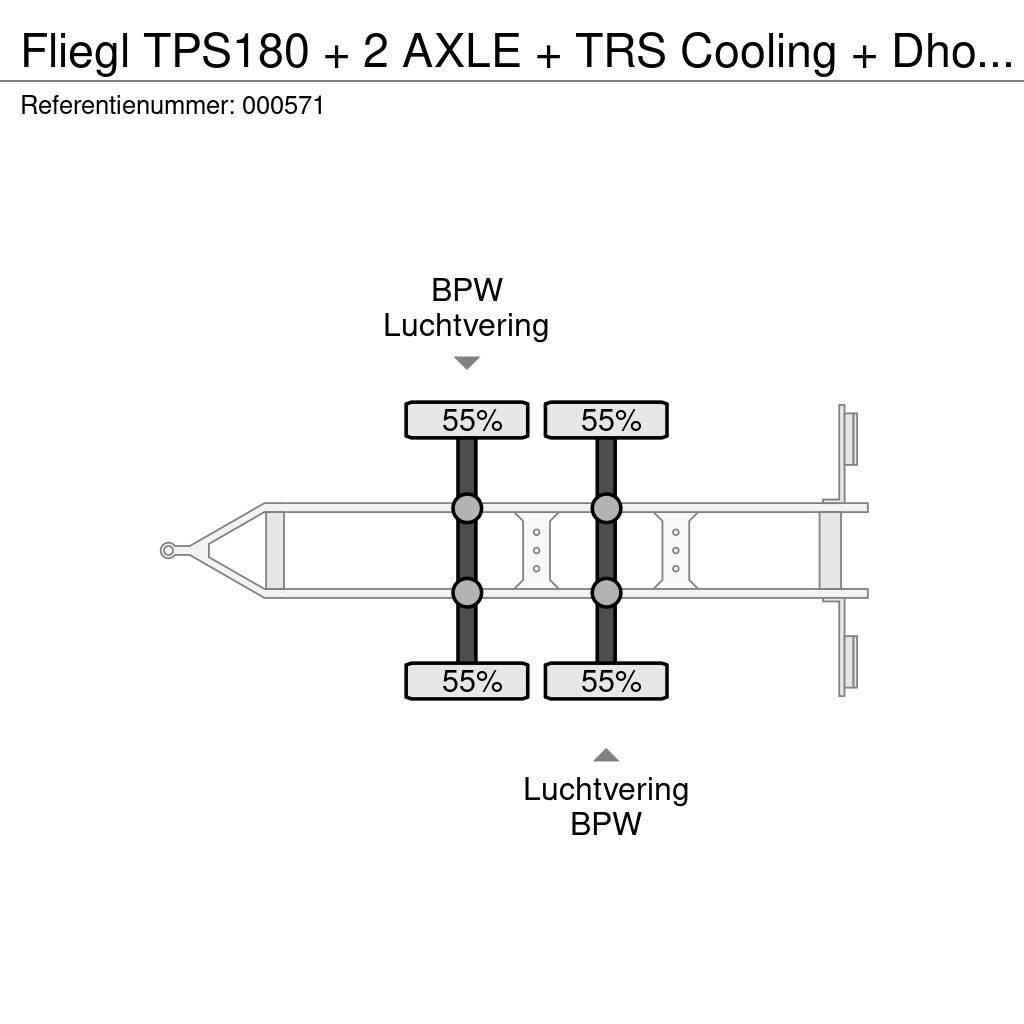 Fliegl TPS180 + 2 AXLE + TRS Cooling + Dhollandia Lift Prikolice hladnjače