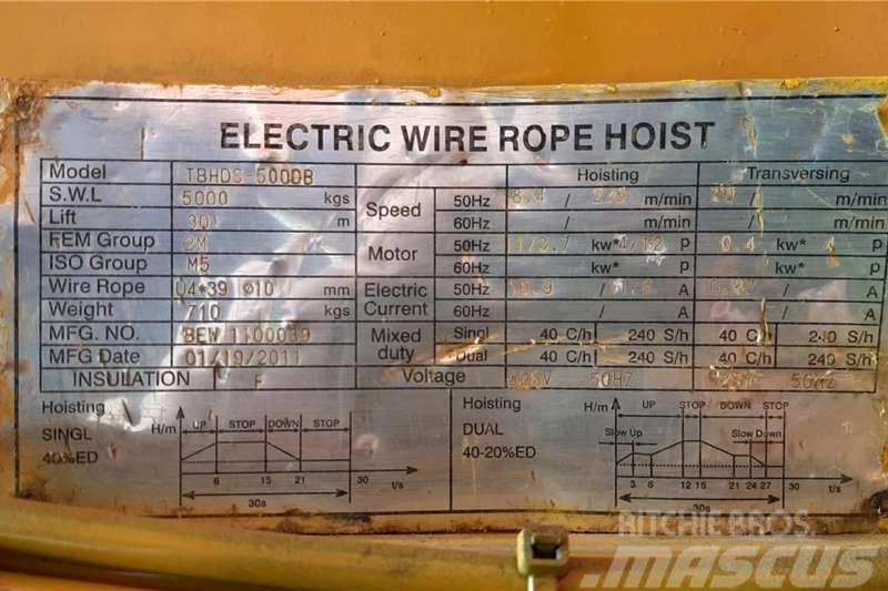  Tusker Electric Wire Rope Hoist 5 Ton Ostali kamioni