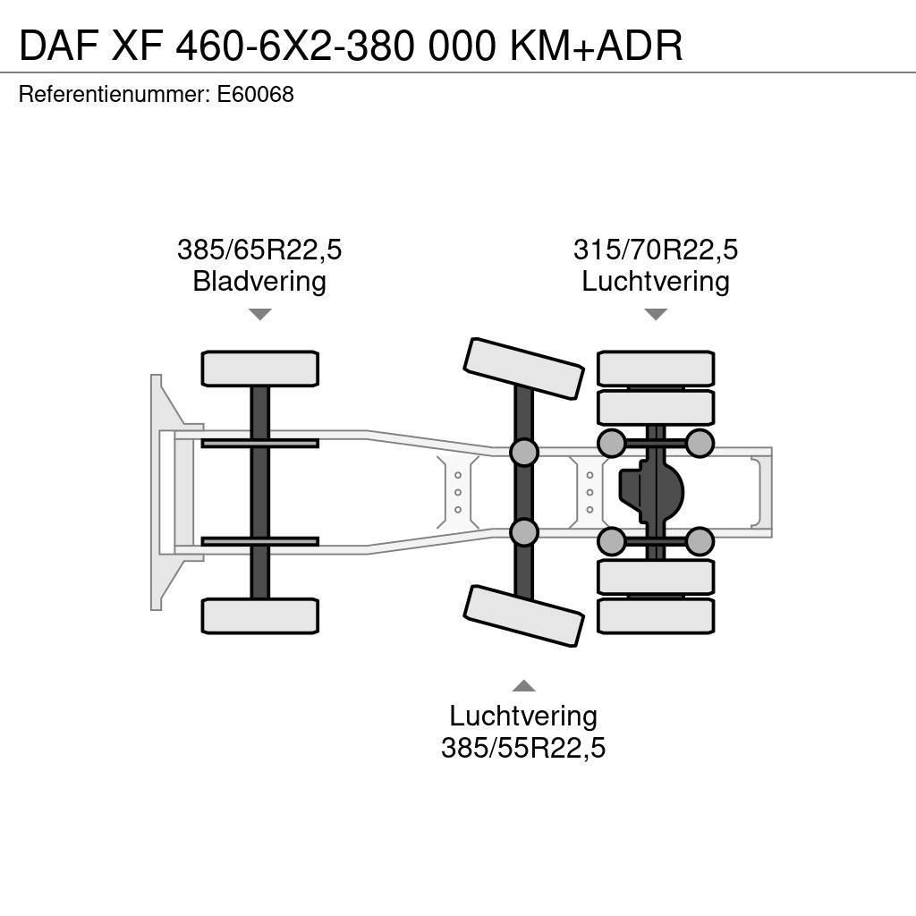 DAF XF 460-6X2-380 000 KM+ADR Traktorske jedinice
