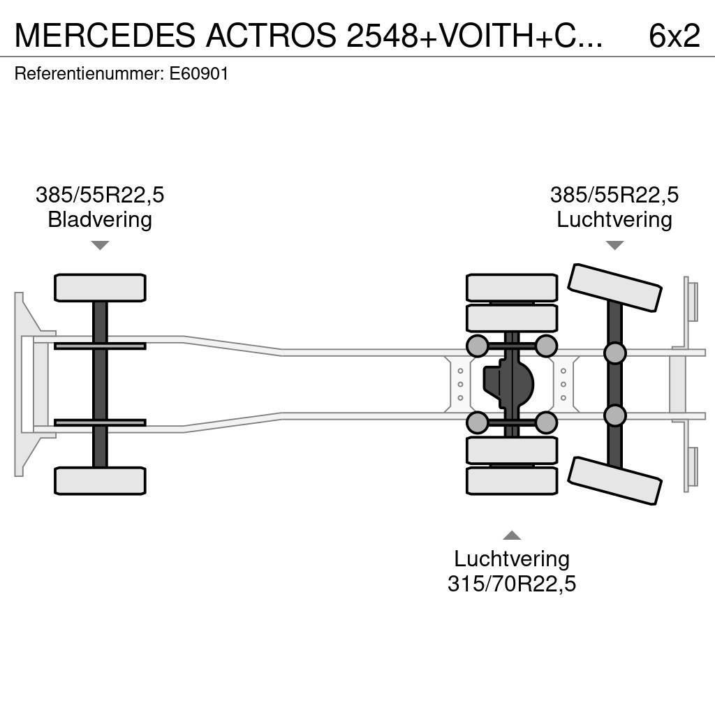 Mercedes-Benz ACTROS 2548+VOITH+CHARIOT EMBARQUER Kamioni sa ceradom