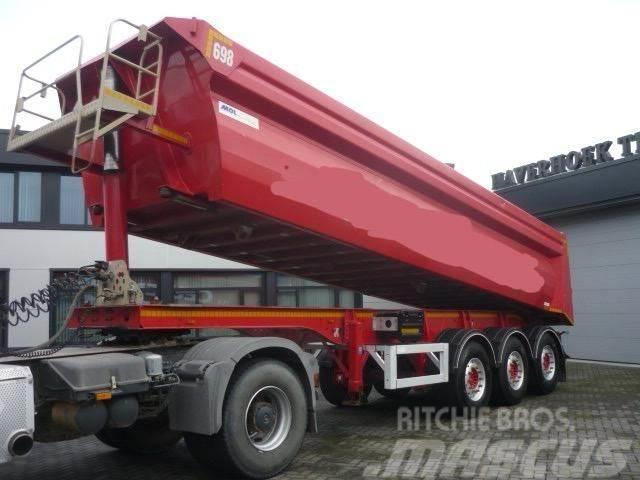 MOL 28m3 3 axle tipper trailer Alubox - Steelchassis ( Kiper poluprikolice