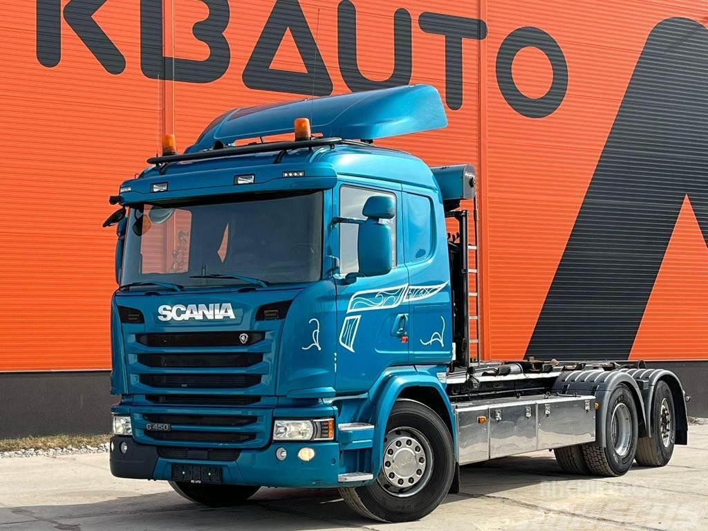Scania G 450 6x2*4 HIAB XR 20 ton / L=5300 mm Rol kiper kamioni s kukama za dizanje