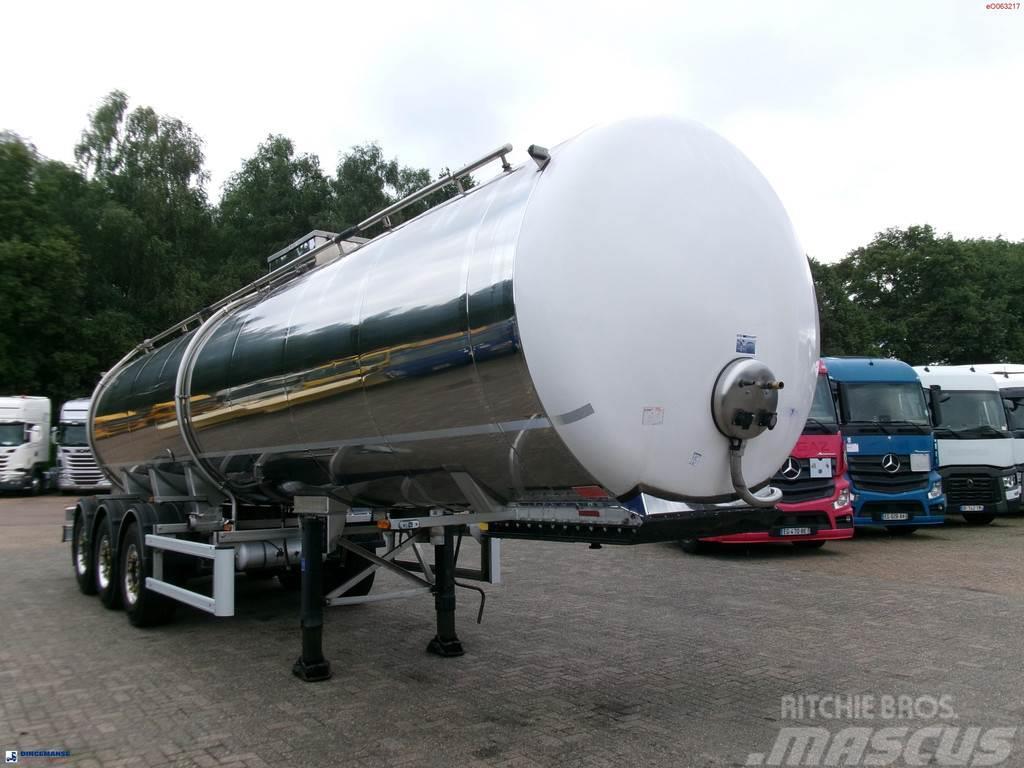 Maisonneuve Food tank inox 30 m3 / 1comp Tanker poluprikolice