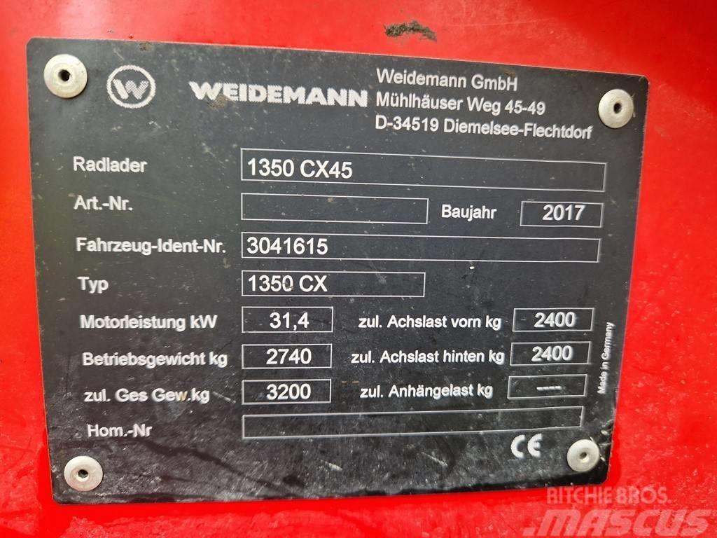 Weidemann 1350 CX45 Hoflader Radlader Hofschlepper Prednji utovarivači i bageri