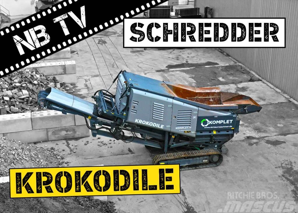 Komplet Mobiler Schredder Krokodile - bis zu 200 t/h Strojevi za rezanje otpada