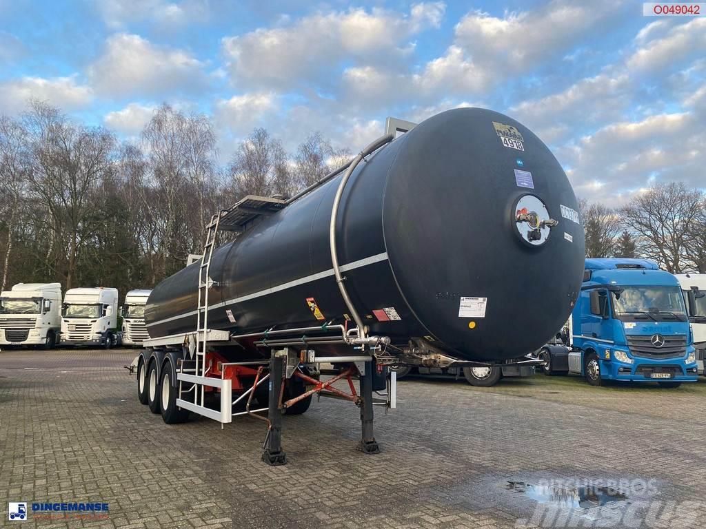 Magyar Bitumen tank inox 31 m3 / 1 comp + mixer / ADR 26/ Tanker poluprikolice
