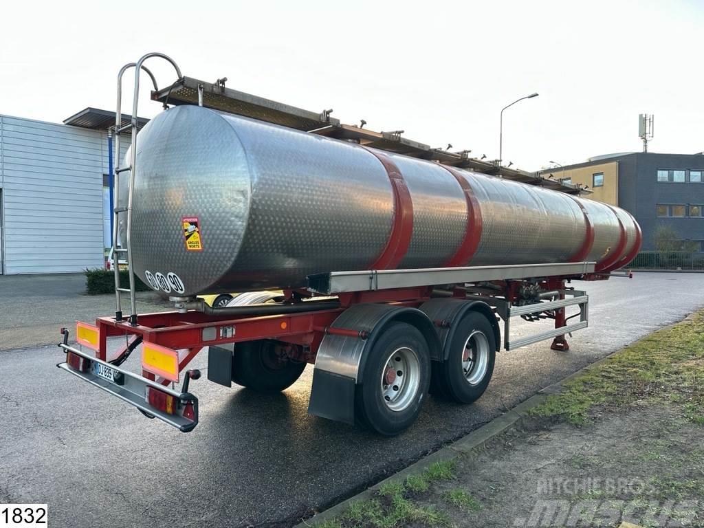BSL Food 28000 Liter, 6 Compartments, Stainless steel Tanker poluprikolice
