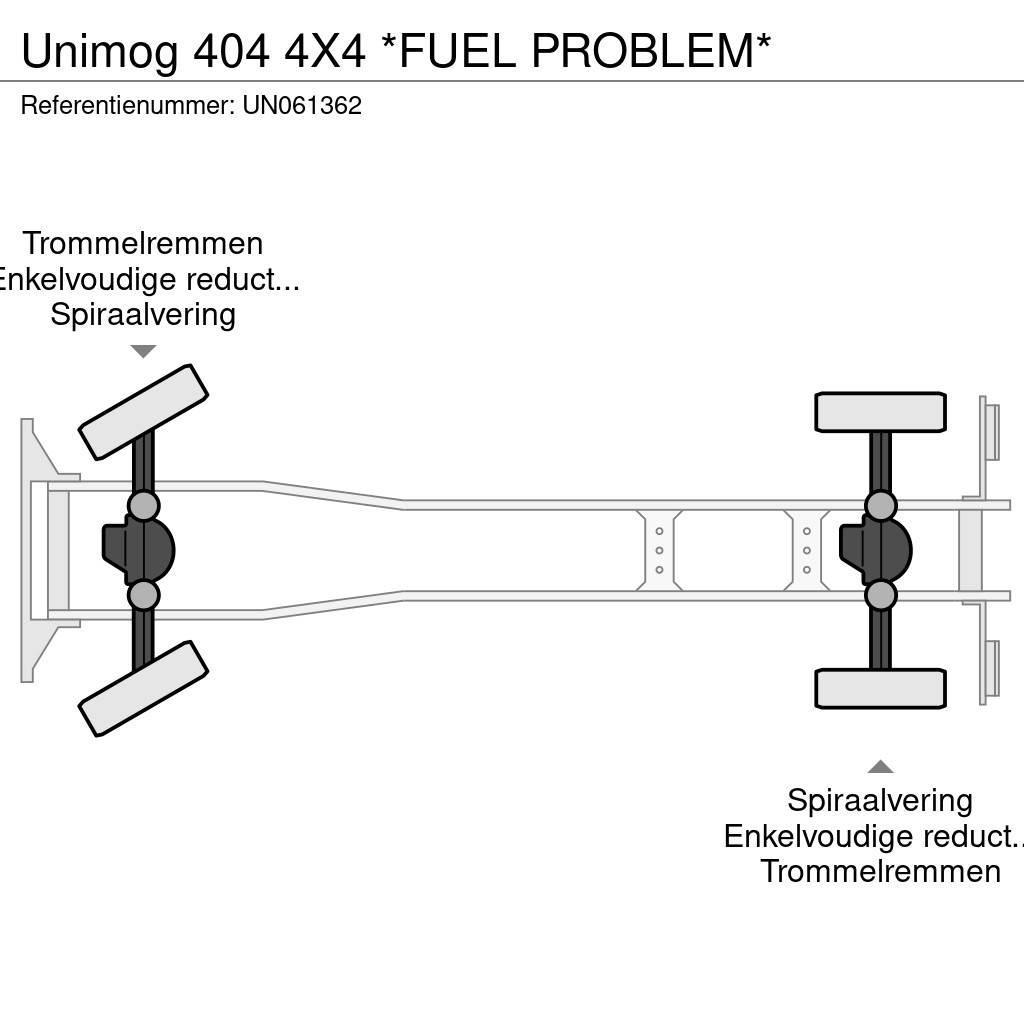 Unimog 404 4X4 *FUEL PROBLEM* Kamioni sa otvorenim sandukom