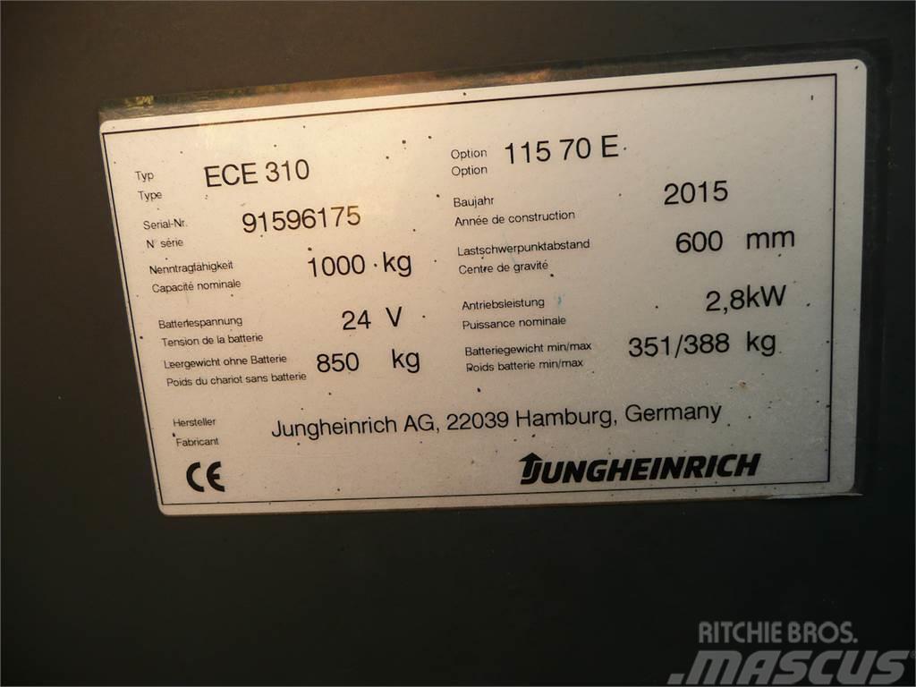 Jungheinrich ECE 310 70 E 1150x560mm Niskopodizni komisioni viličar