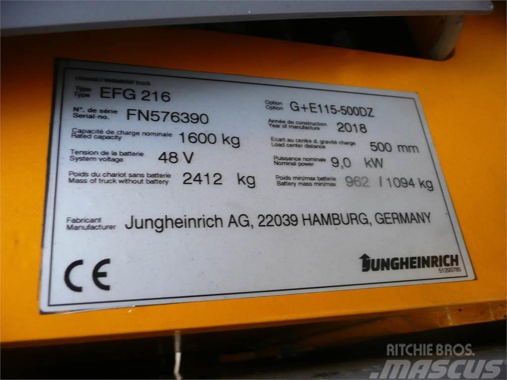 Jungheinrich EFG 216 500 DZ Električni viličari