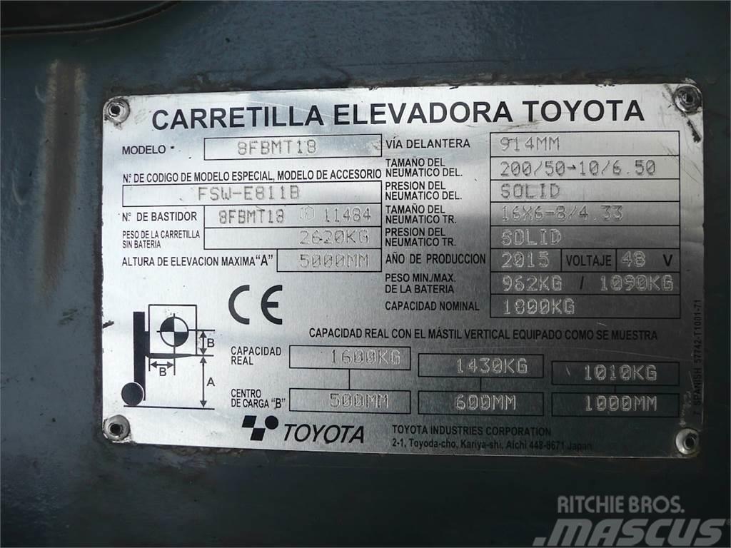 Toyota 8FBMT18 Električni viličari