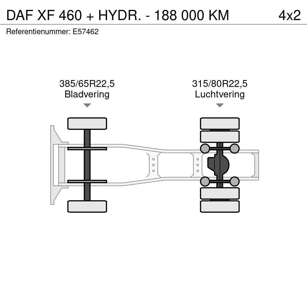 DAF XF 460 + HYDR. - 188 000 KM Traktorske jedinice