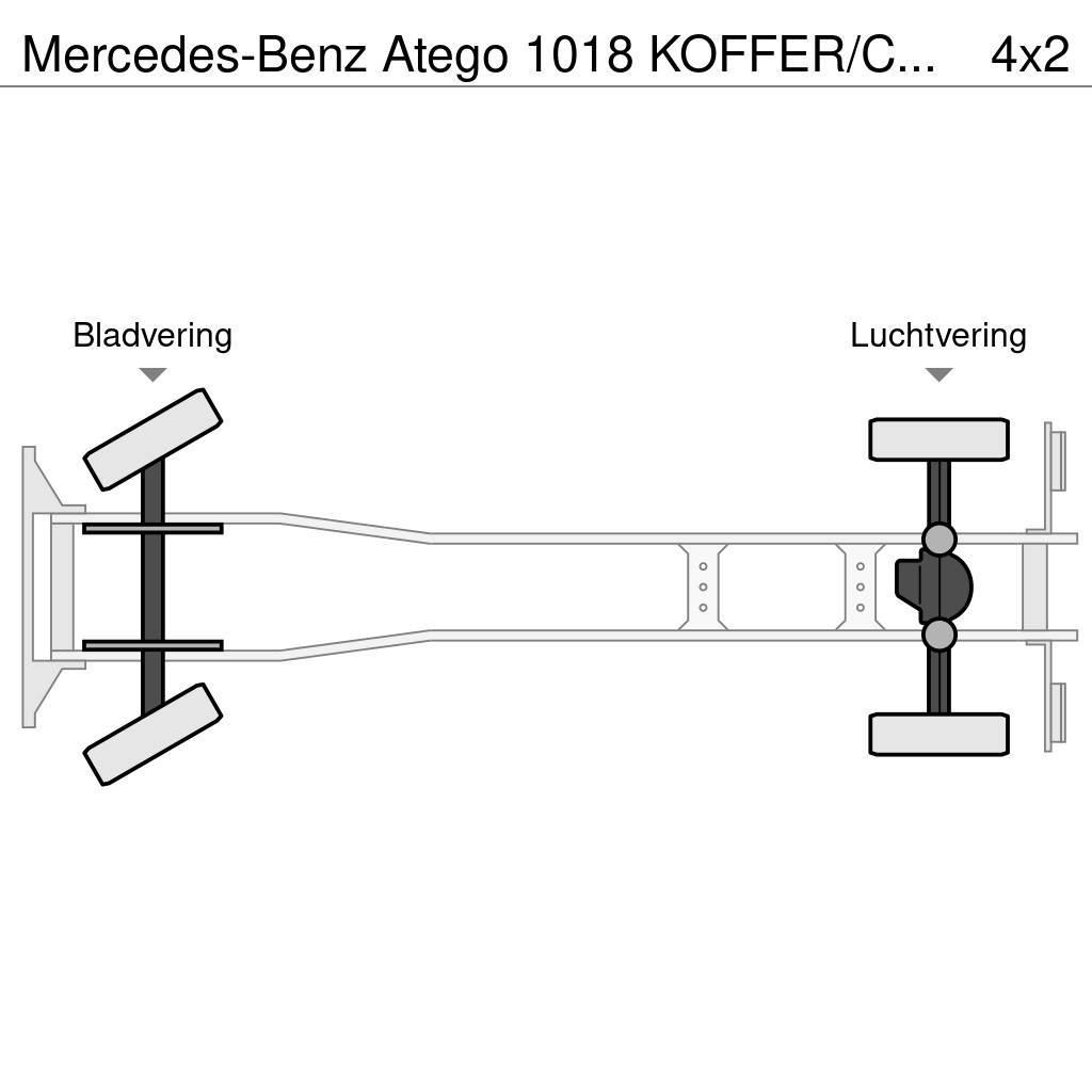 Mercedes-Benz Atego 1018 KOFFER/CAISSE + D'HOLLANDIA 1500 KG Sanduk kamioni