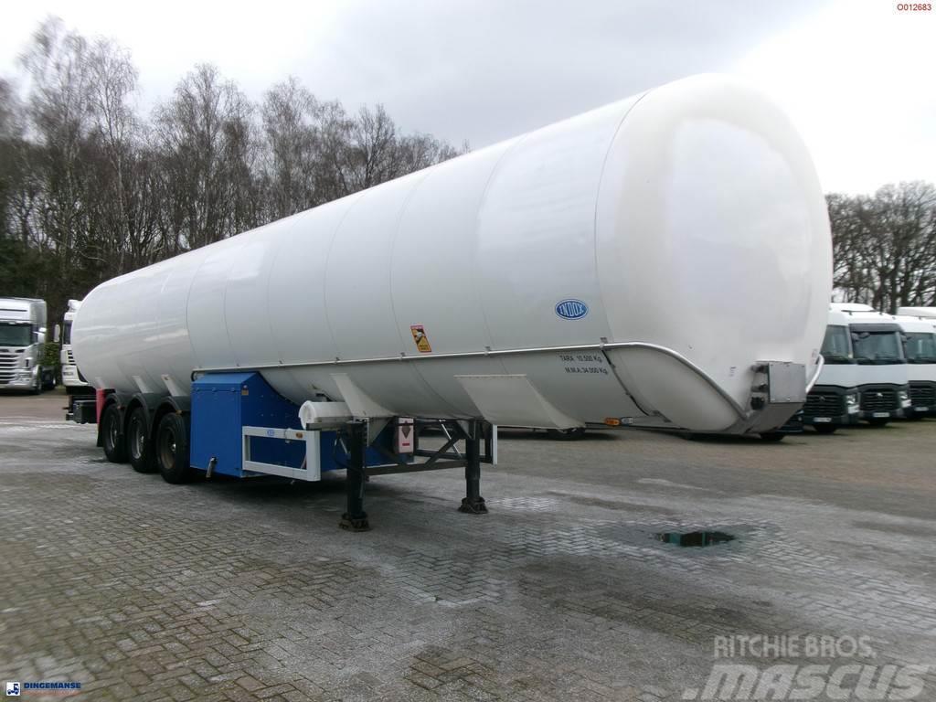 Indox Low-pressure LNG gas tank inox 56.2 m3 / 1 comp Tanker poluprikolice