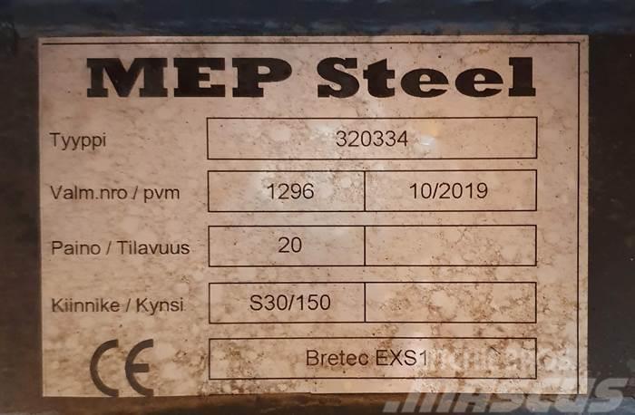  MEP Steel BRETEC EXS1 ISKUVASARAN KIINNIKELEVY S30 Brze spojnice