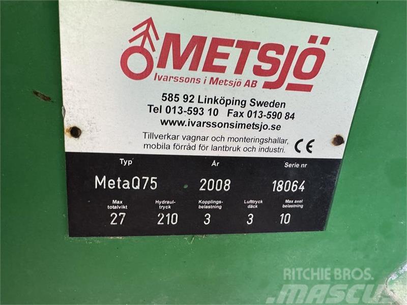 Metsjö MetaQ 75 Skiftelandsvogn Prikolice za opće namjene