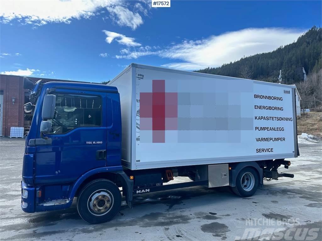 MAN TGL 8.180 box truck w/ Lift and 2 sets of tires. Sanduk kamioni