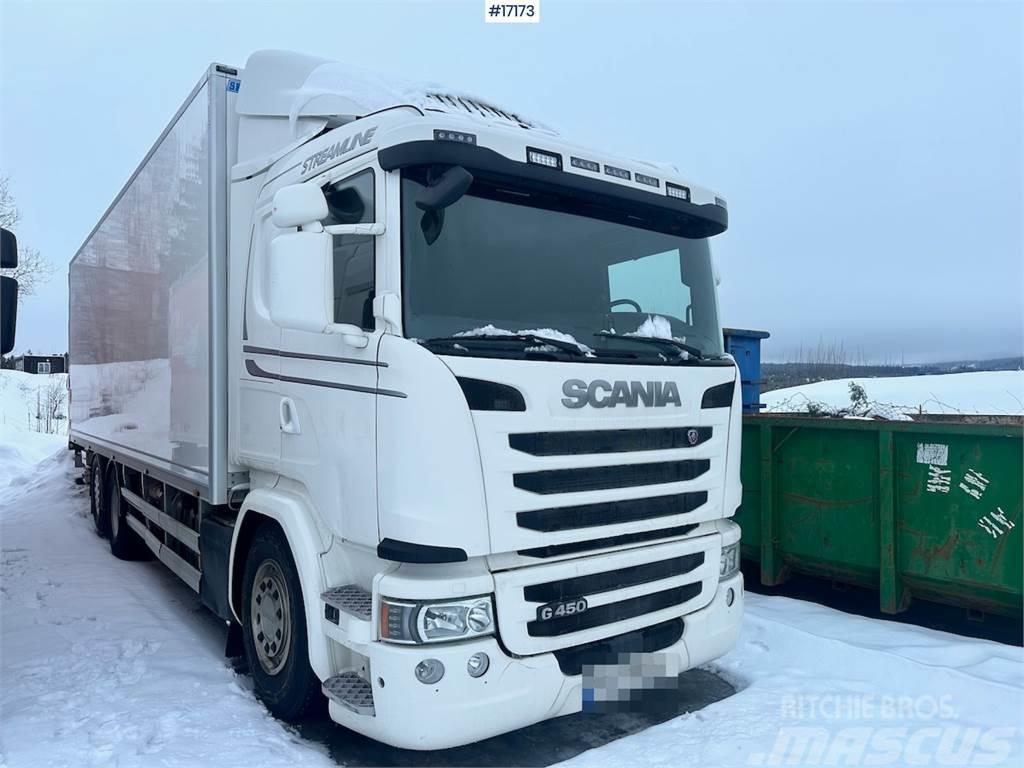 Scania G450 6x2 Box truck w/ fridge/freezer unit. Sanduk kamioni