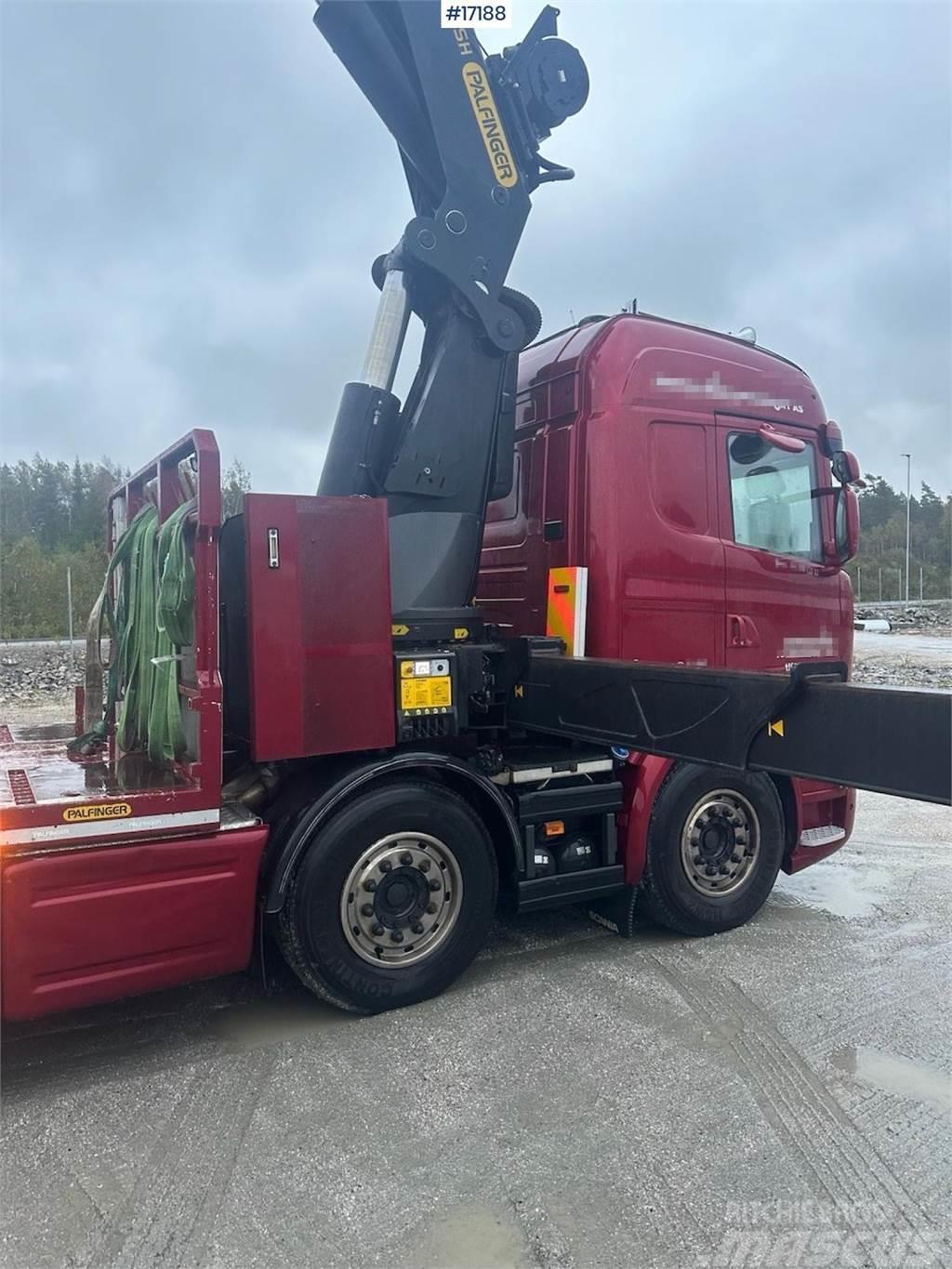 Scania R580 crane truck w/ 78 t/m Palfinger crane. Jib, w Kamioni sa kranom