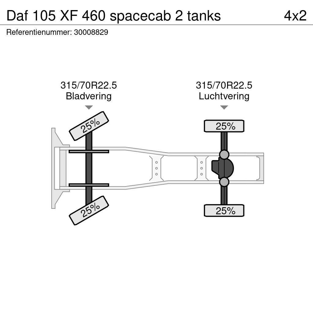 DAF 105 XF 460 spacecab 2 tanks Traktorske jedinice