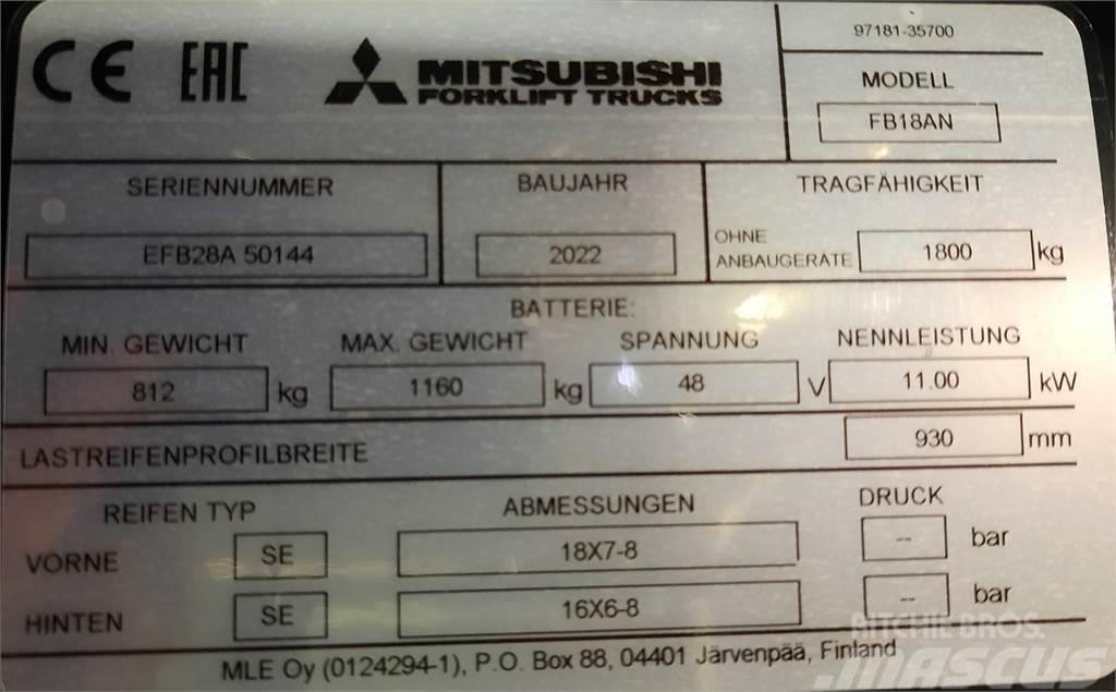Mitsubishi FB18AN Električni viličari