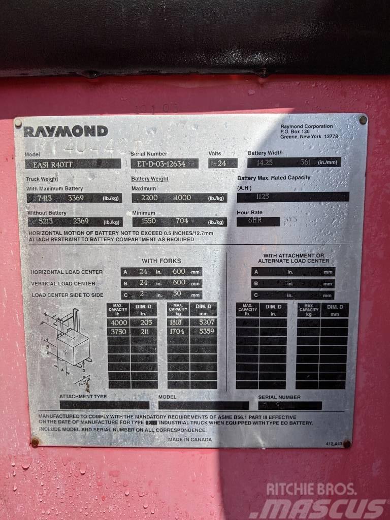 Raymond R40TT Električni viličari