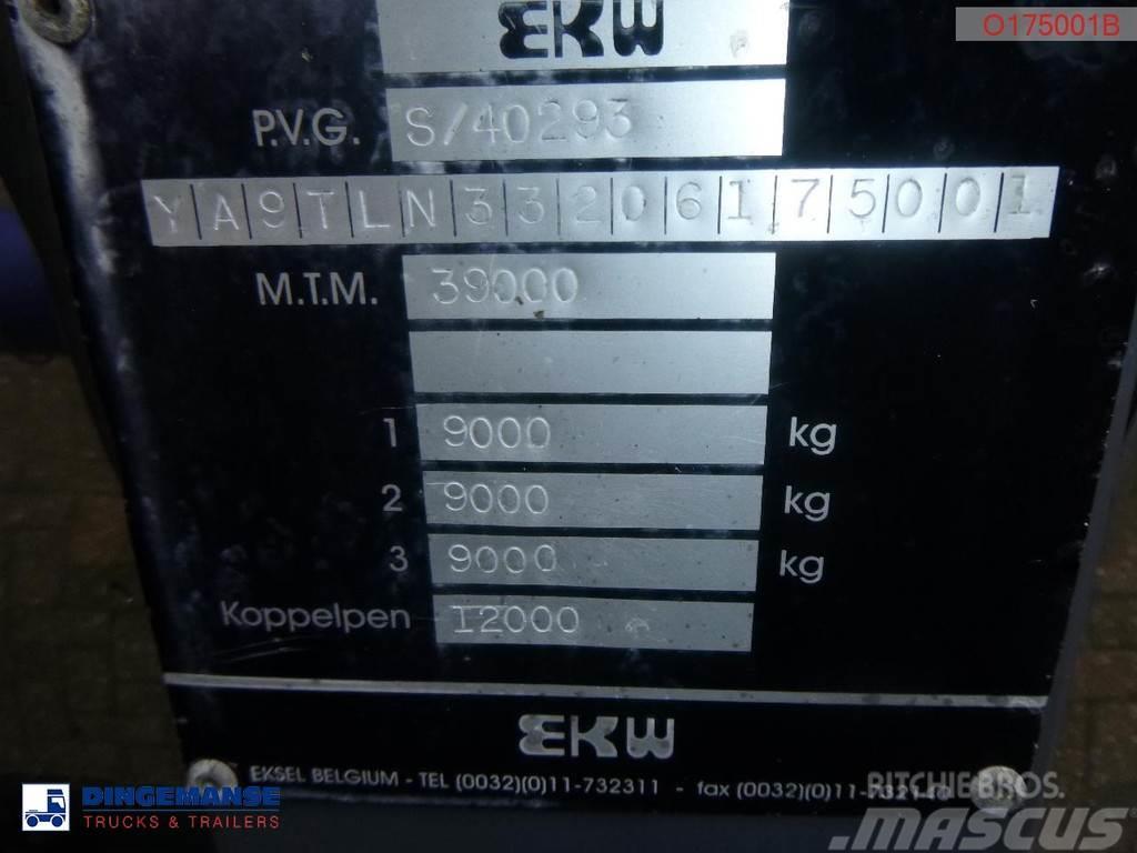 EKW Heavy oil tank inox 32.6 m3 / 1 comp Tanker poluprikolice
