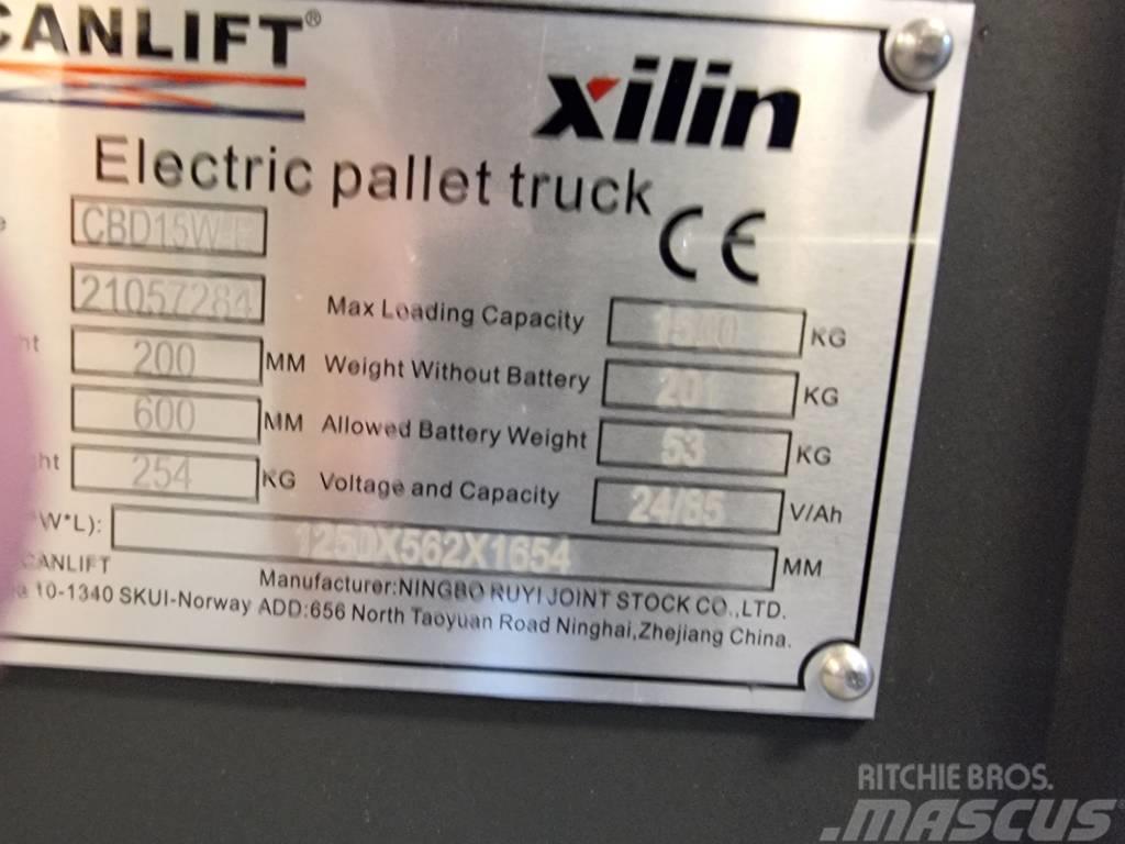 Xilin CBD15W-E -1,5 tonns palletruck med vekt (PÅ LAGER) Nisko podizni električni viličar