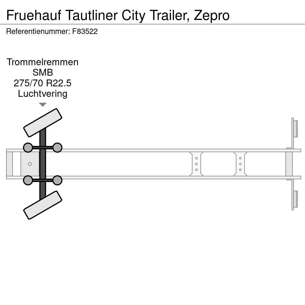 Fruehauf Tautliner City Trailer, Zepro Poluprikolice sa ceradom