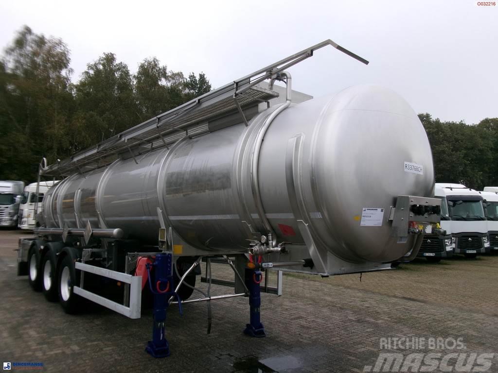  Parcisa Chemical tank inox L4BH 21.2 m3 / 1 comp + Tanker poluprikolice