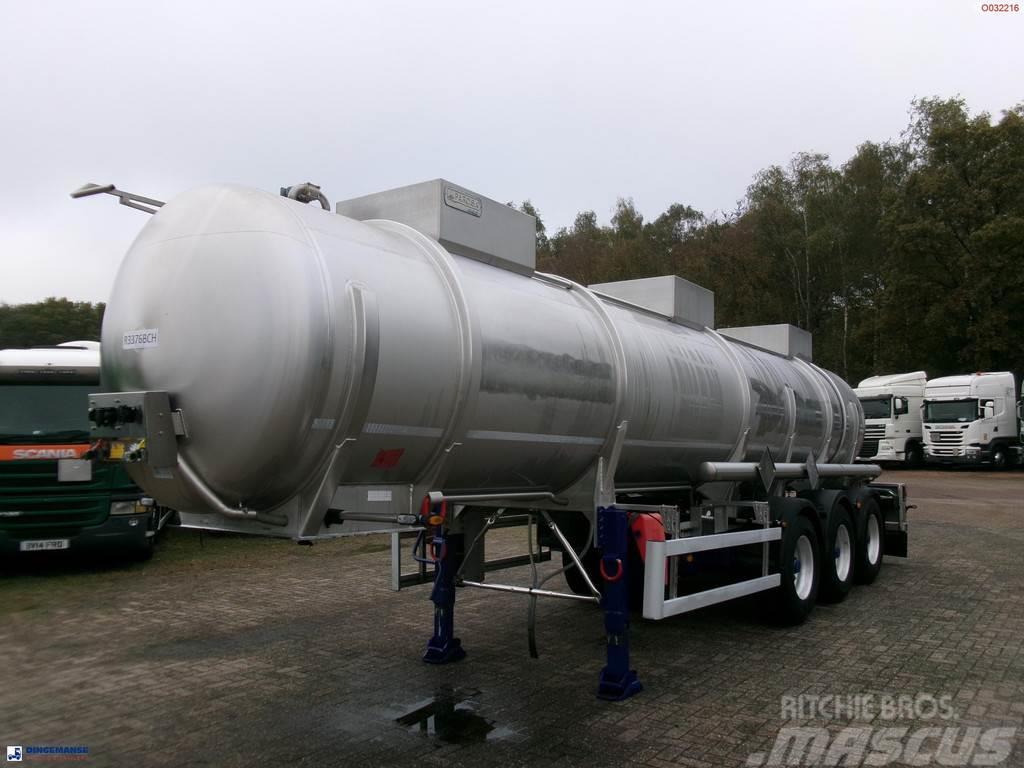  Parcisa Chemical tank inox L4BH 21.2 m3 / 1 comp + Tanker poluprikolice