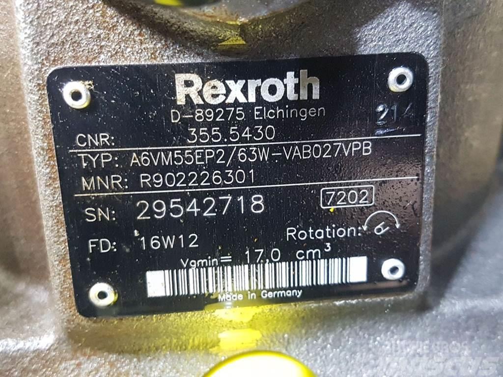 Rexroth A6VM55EP2/63W-R902226301-Drive motor/Fahrmotor Hidraulika