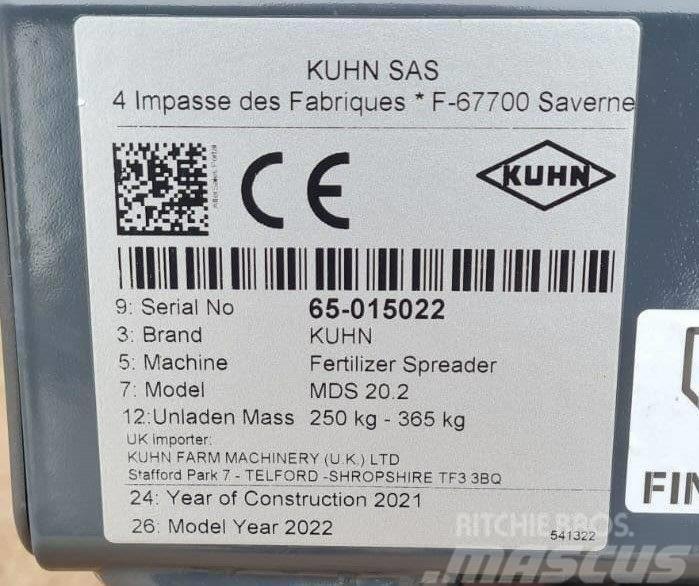Kuhn MDS 20.2 Broadcaster Rasipači mineralnog  gnojiva
