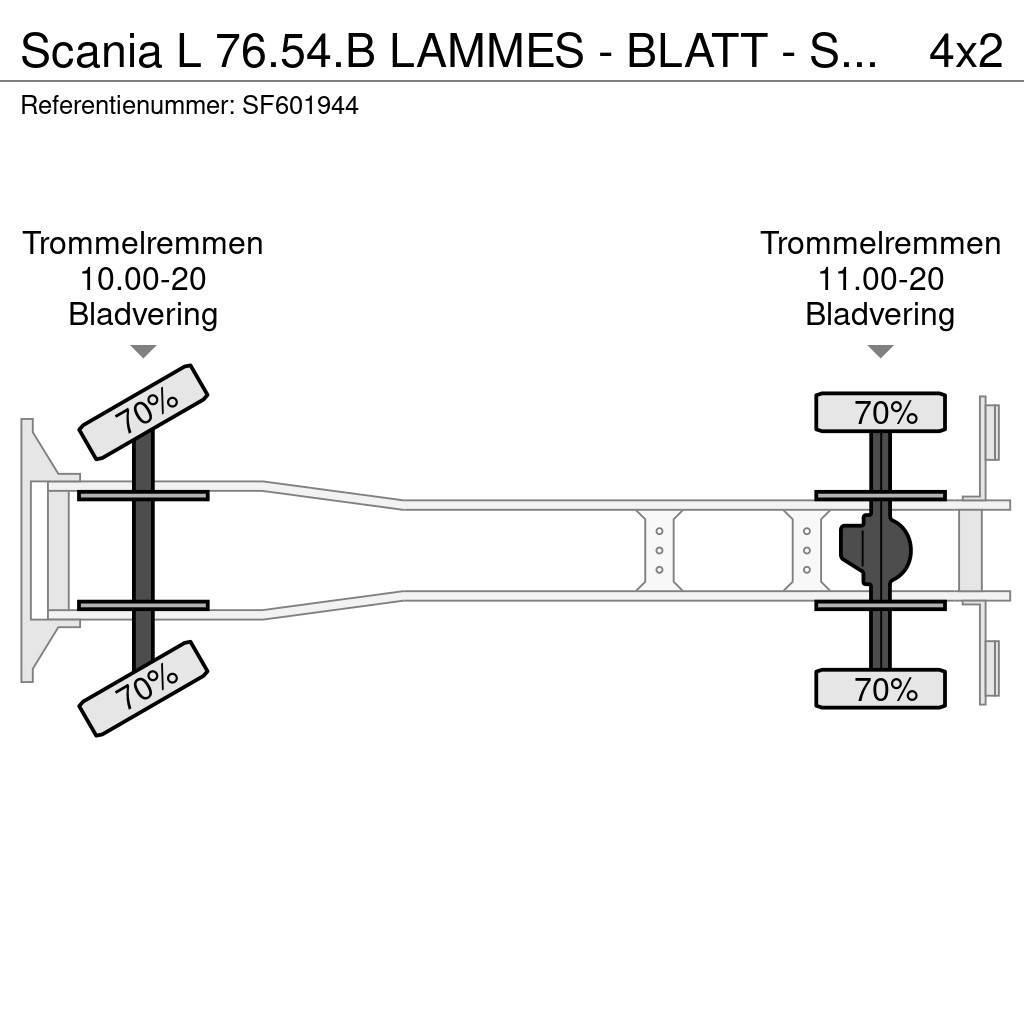 Scania L 76.54.B LAMMES - BLATT - SPRING Kamioni sa otvorenim sandukom