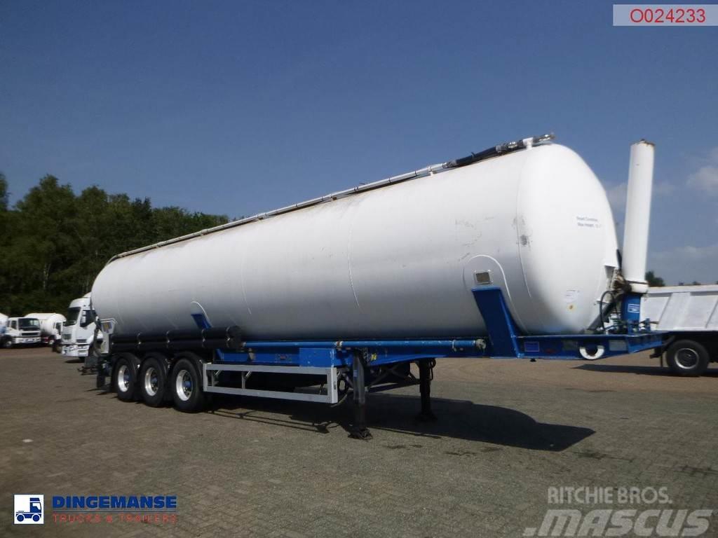 Feldbinder Powder tank alu 63 m3 / 1 comp (tipping) Tanker poluprikolice