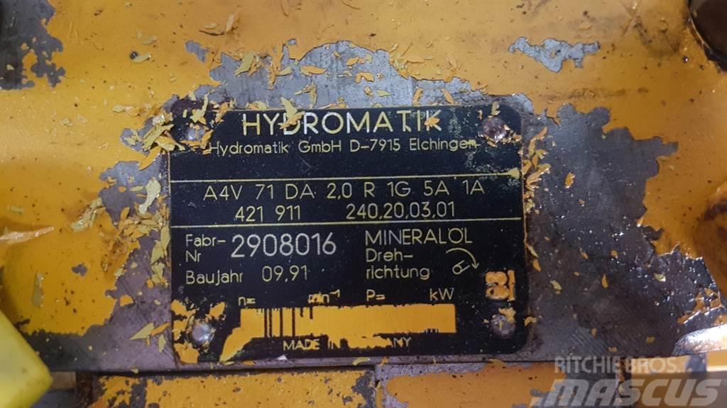 Ahlmann AZ10-Hydromatik A4V71DA2.0R1G5A1A-Drive pump Hidraulika