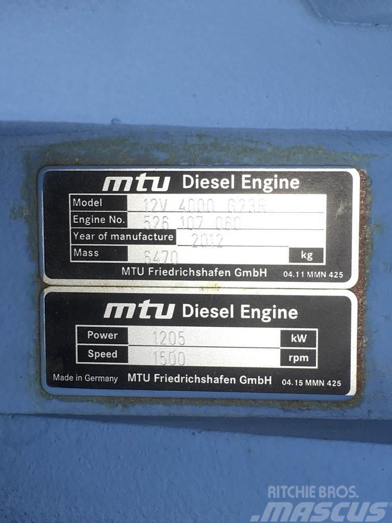 MTU 12V4000 G23R GENERATOR 1550KVA USED Dizel agregati