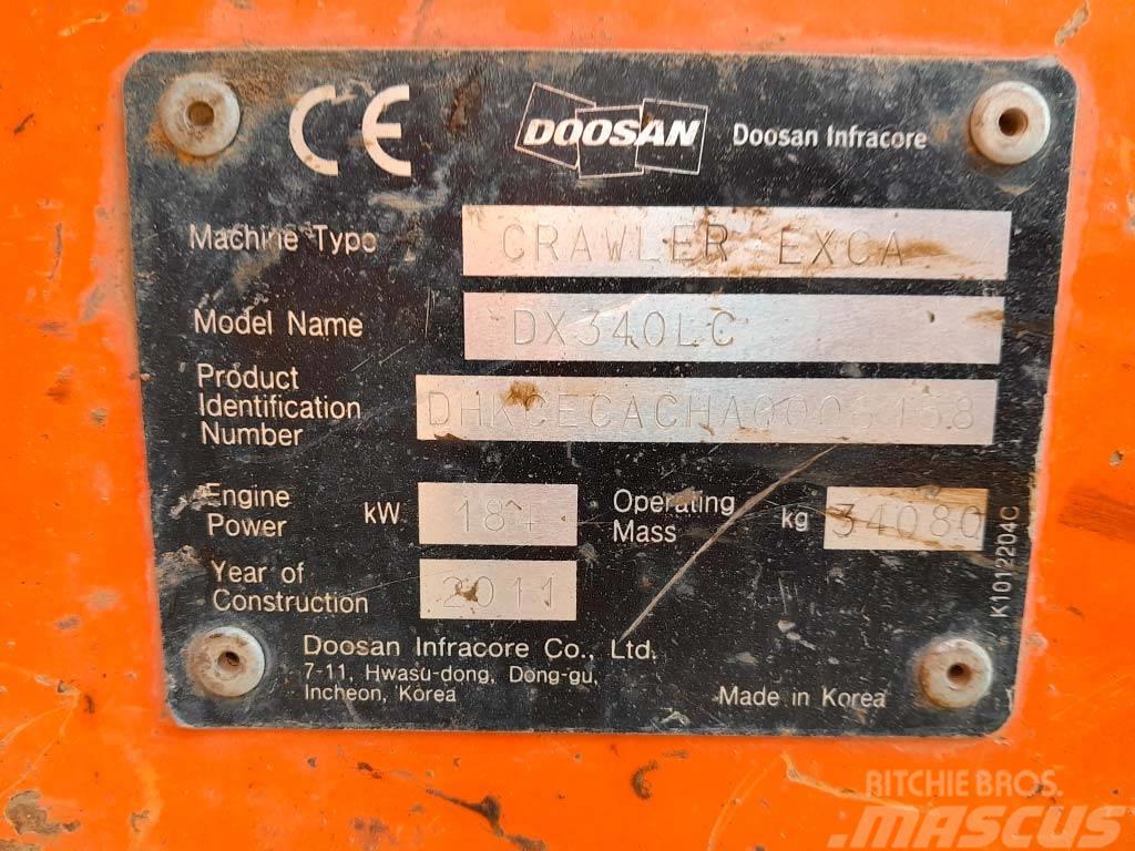 Doosan DX 340 LC Bageri gusjeničari