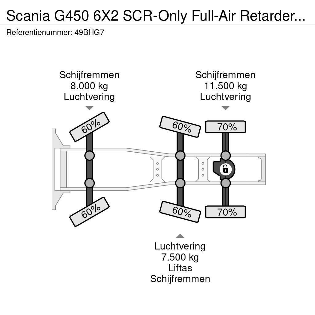 Scania G450 6X2 SCR-Only Full-Air Retarder EURO 6 739.180 Traktorske jedinice
