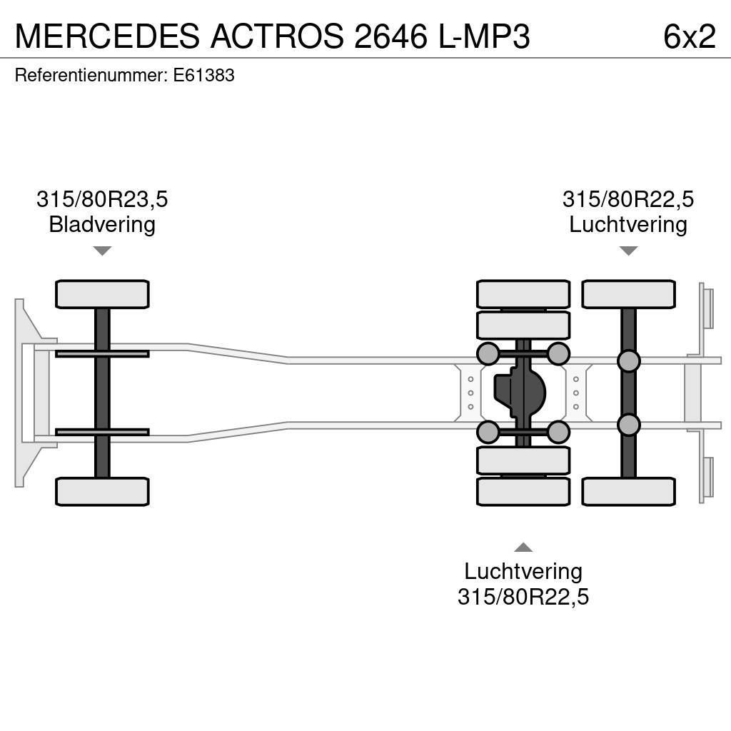 Mercedes-Benz ACTROS 2646 L-MP3 Kontejnerski kamioni