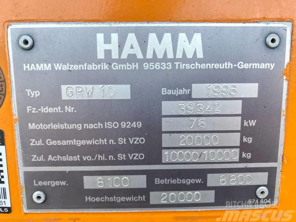 Hamm GRW 10 Good Working Condition Gumeni valjci na kotačima