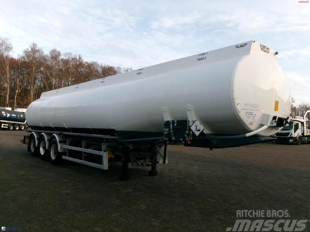 LAG Fuel tank alu 45.2 m3 / 6 comp + pump Tanker poluprikolice