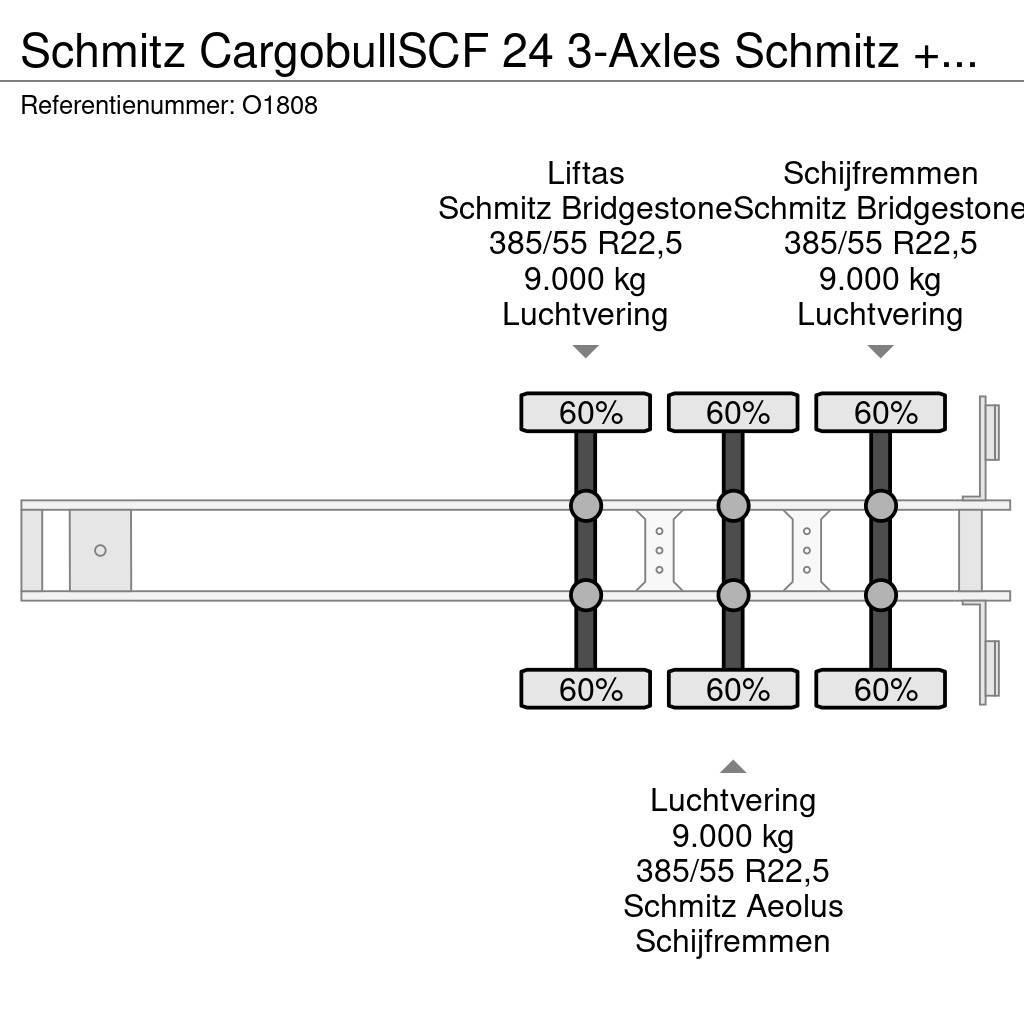 Schmitz Cargobull SCF 24 3-Axles Schmitz + GENSET - Lift-axle - Disc Kontejnerske poluprikolice
