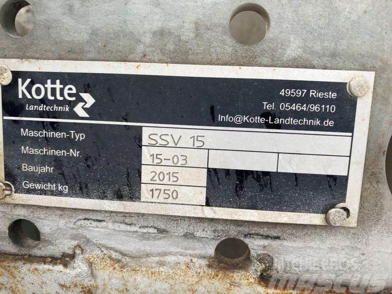 Kotte SSV 15 Schleppschuhverteiler Rasipači gnojiva