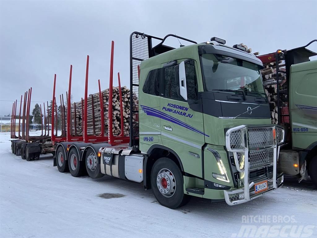 Volvo FH VTA-trippeli, vedonkatkaisu ja ryöminnät Kamioni za drva