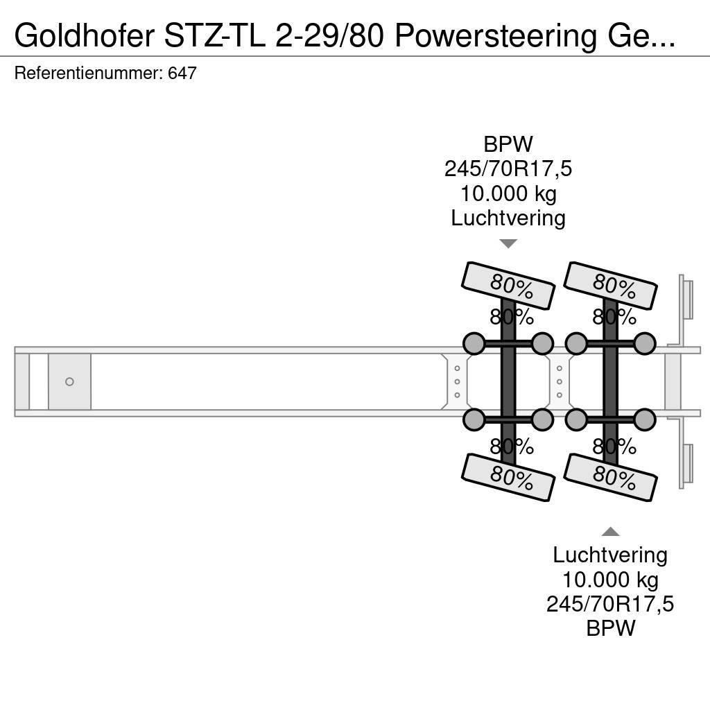 Goldhofer STZ-TL 2-29/80 Powersteering German Trailer! Nisko-utovarne poluprikolice