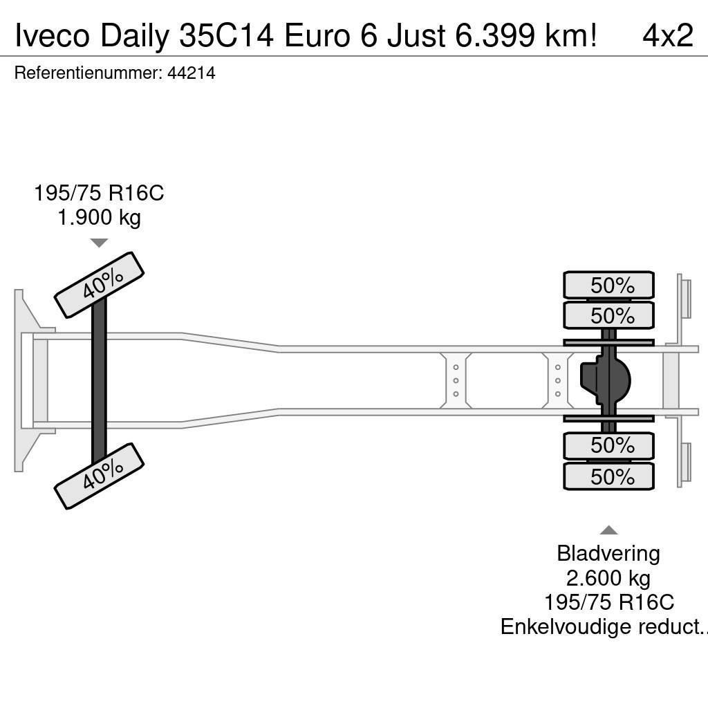 Iveco Daily 35C14 Euro 6 Just 6.399 km! Sanduk kamioni