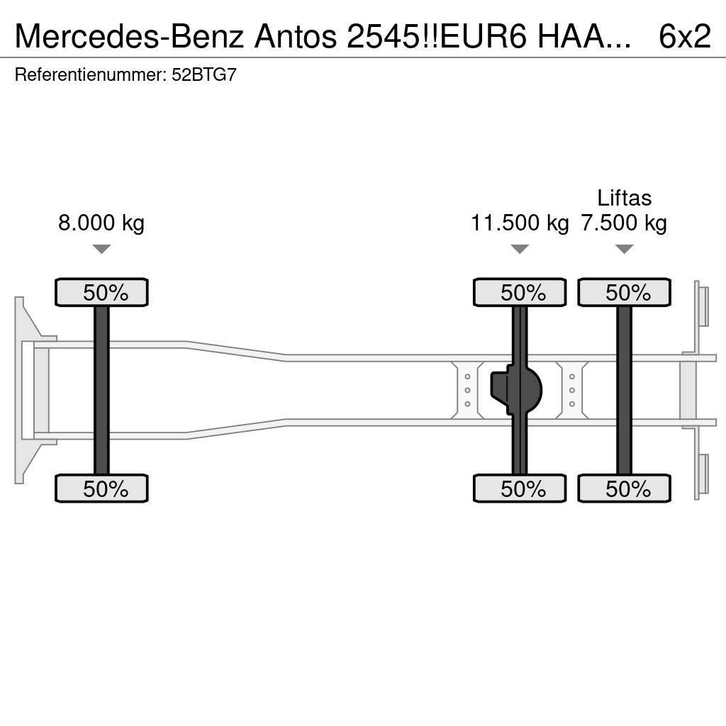 Mercedes-Benz Antos 2545!!EUR6 HAAK/ABROLLKIPPER!!KNICKARM!! Rol kiper kamioni s kukama za dizanje